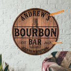 Personalised Bar Wood Signs – Custom Engraved Name & Logo Wall Art, Home Bar, Man Cave, Kitchen & Game Room Decor, Bar Owner Gift, Housewarming Present, Rustic Pub Sign 21831424 - DiyGiftly