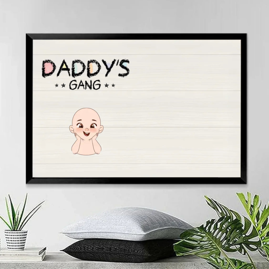 personalized canvas daddy mommy grandmas gang crossword family design mothers day gift for grandma