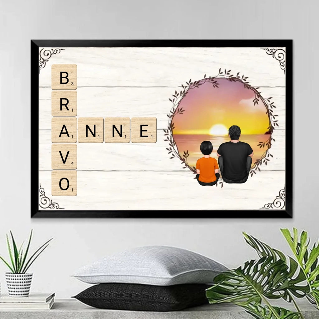 canvas personalized photo wooden style memorial keepsake poster and canvas