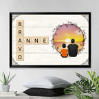 canvas personalized photo wooden style memorial keepsake poster and canvas