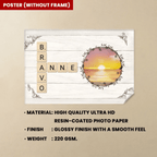 wooden style canvas personalized photo photo tribute poster and canvas