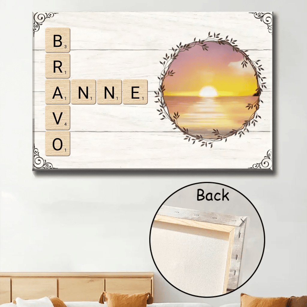wooden style canvas personalized photo home remembrance poster and canvas