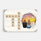personalized photo canvas wooden style home remembrance poster and canvas