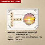 personalized photo canvas memorial keepsake poster and canvas
