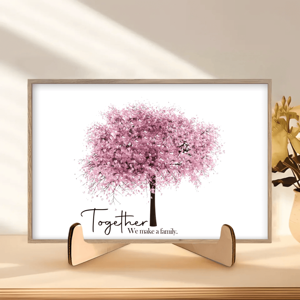 Personalised family tree framed print, Together family gift, Mothers day gift, Christmas gift, Mum birthday, Nan birthday, Gifts for her 745562 - DiyGiftly