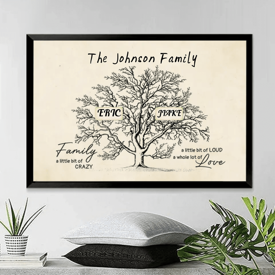 custom name wooden canvas print for living room decor