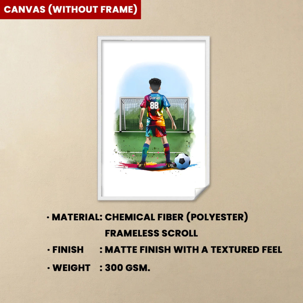 Personalised Football Player Gift | Football Gifts for Boys | Boy Football Poster | Football Wall Art | Soccer Gift | Birthday Gift 740830 - 741284 - DiyGiftly