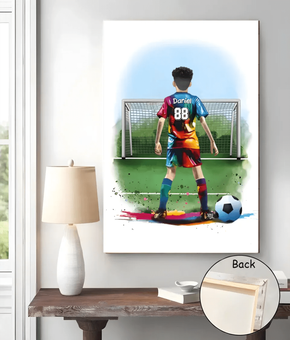 Personalised Football Player Gift | Football Gifts for Boys | Boy Football Poster | Football Wall Art | Soccer Gift | Birthday Gift 740830 - 741284 - DiyGiftly