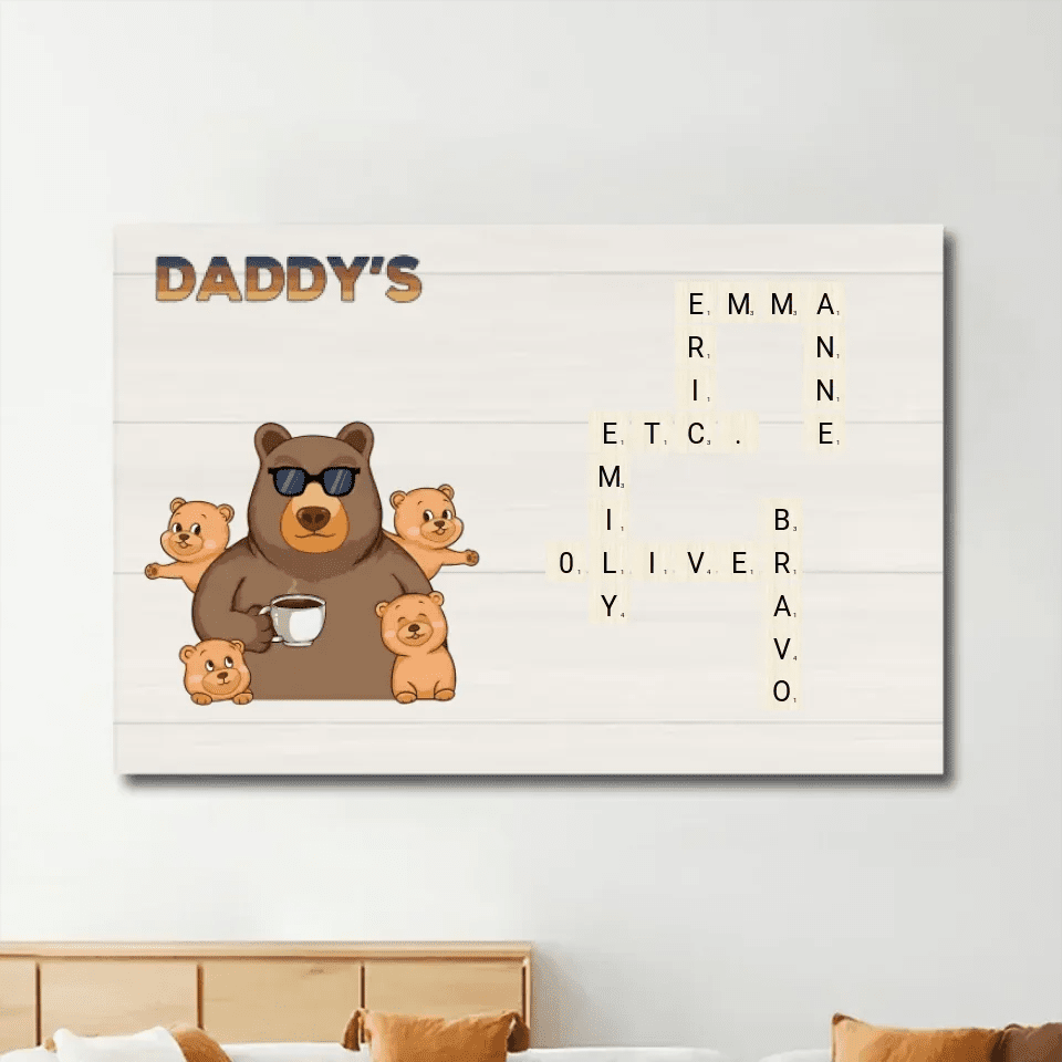 grandad s gang bear custom gift for dad personalized gift