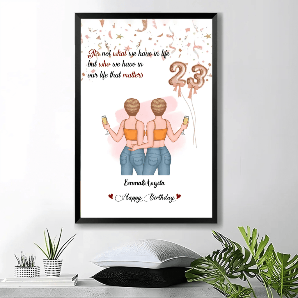 Personalised It's Who We Have In Life That Matters Canvas 754512 - 755255 - DiyGiftly