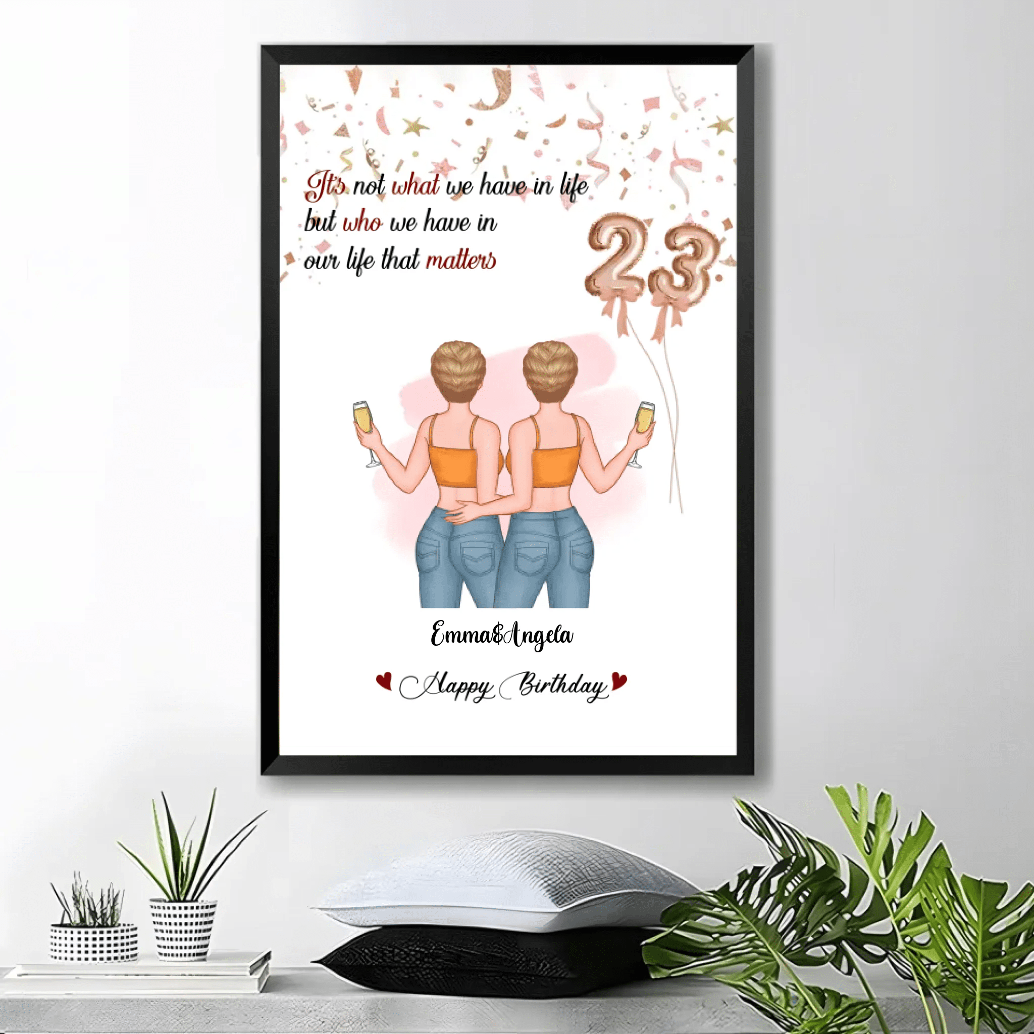 Personalised It's Who We Have In Life That Matters Canvas 754512 - 755255 - DiyGiftly