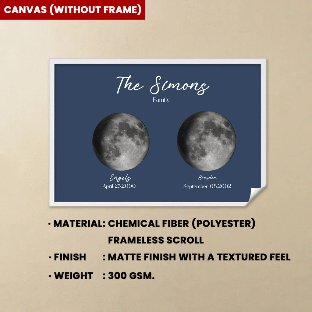 Personalised Moon Nightsky Canvas 734456 - 734494 - DiyGiftly