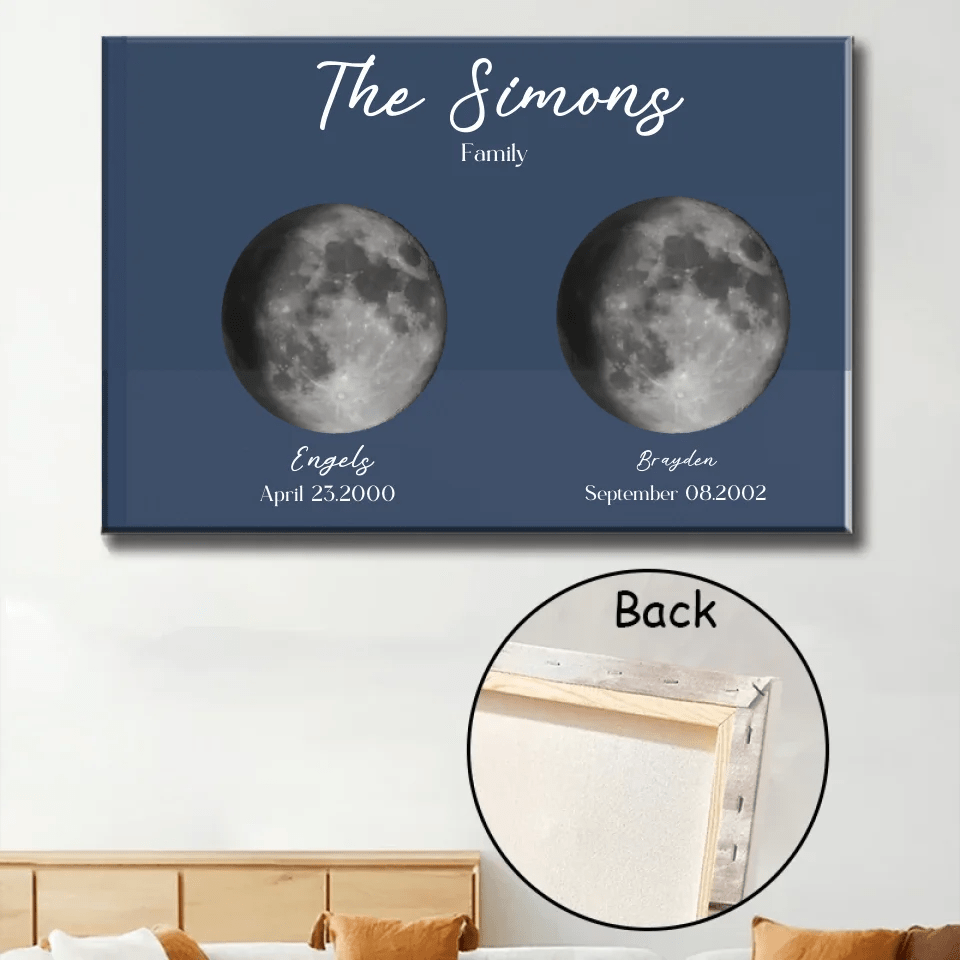 Personalised Moon Nightsky Canvas 734456 - 734494 - DiyGiftly