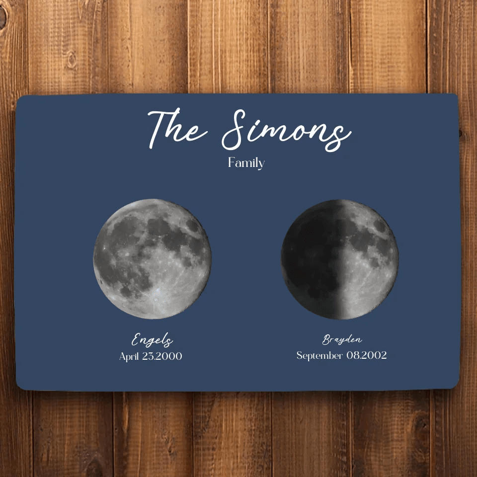 Personalised Moon Nightsky Doormat 734456 - D - DiyGiftly