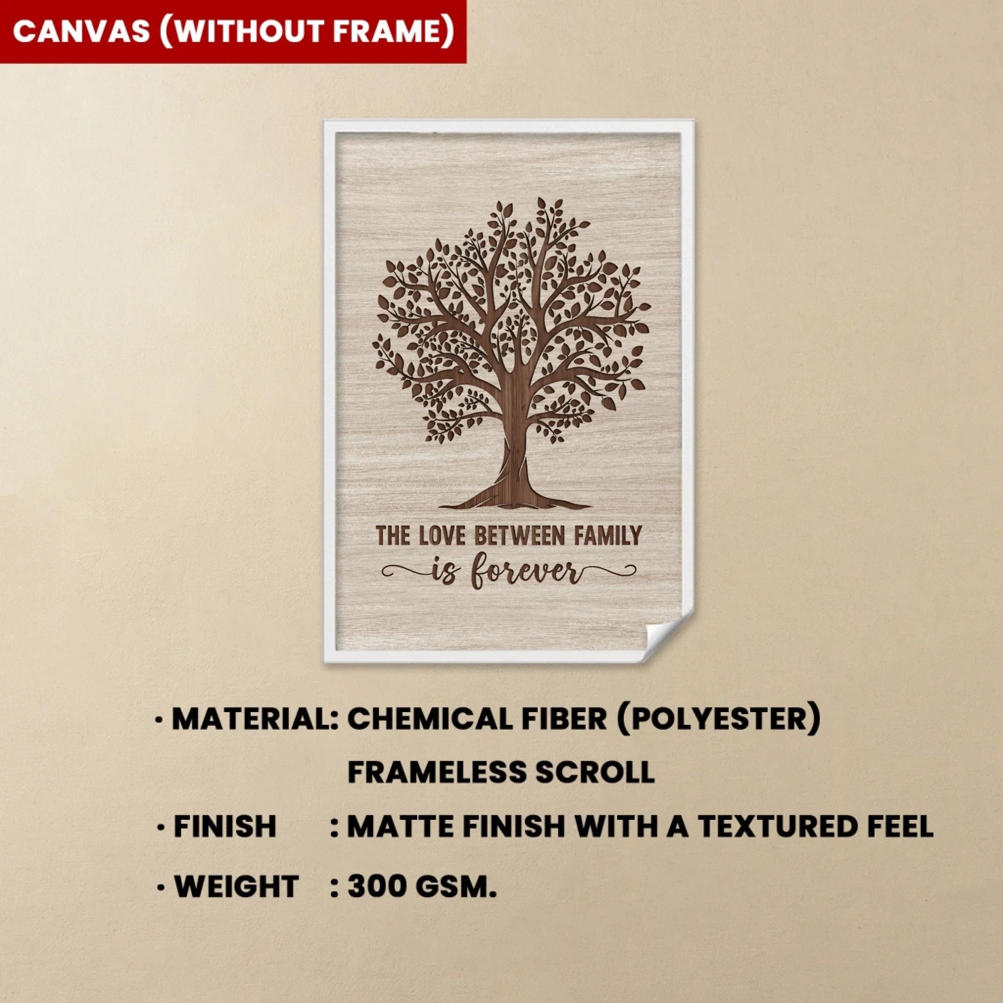 Personalised The Love Between Family Tree Canvas 753957 - 753958 - DiyGiftly