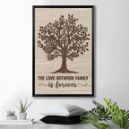 Personalised The Love Between Family Tree Canvas 753957 - 753958 - DiyGiftly