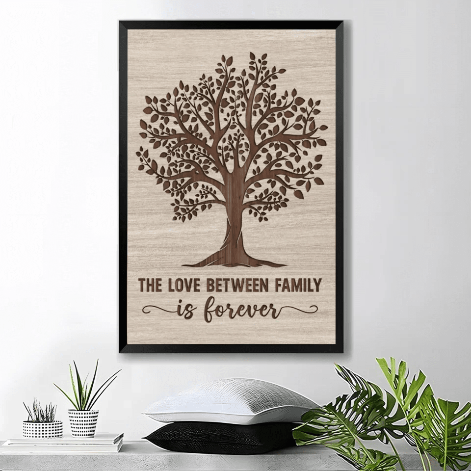 Personalised The Love Between Family Tree Canvas 753957 - 753958 - DiyGiftly