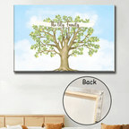 Personalised The Smith Family Pear Tree Framed Canvas 754121 - 754212 - DiyGiftly