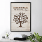 custom name wooden canvas print keepsake for living room decor