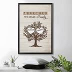 custom name wooden canvas print as a new home gift