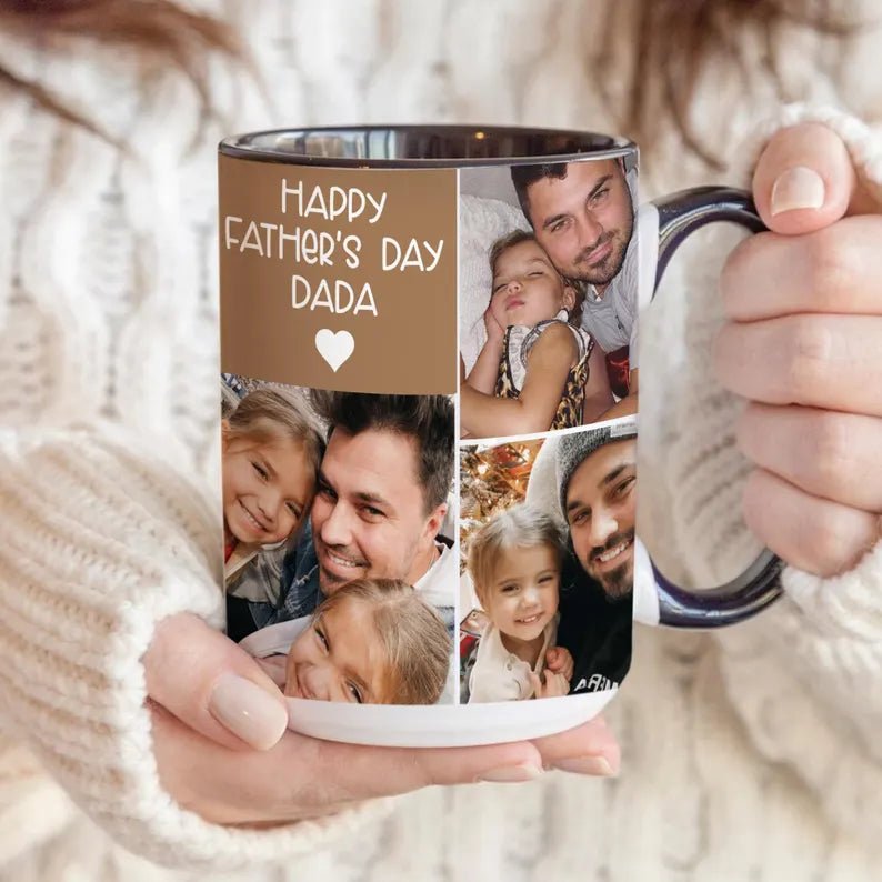 Personalized 1st Father's Day Gift For Dad, Custom Photo Collage Coffee Mug, Custom Family Photo Ceramic Mug, Gift For Husband, New Dad Gift 24109312 - DiyGiftly