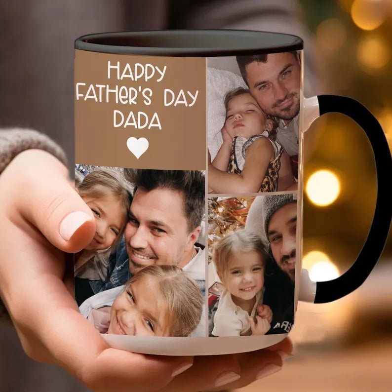 Personalized 1st Father's Day Gift For Dad, Custom Photo Collage Coffee Mug, Custom Family Photo Ceramic Mug, Gift For Husband, New Dad Gift 24109312 - DiyGiftly