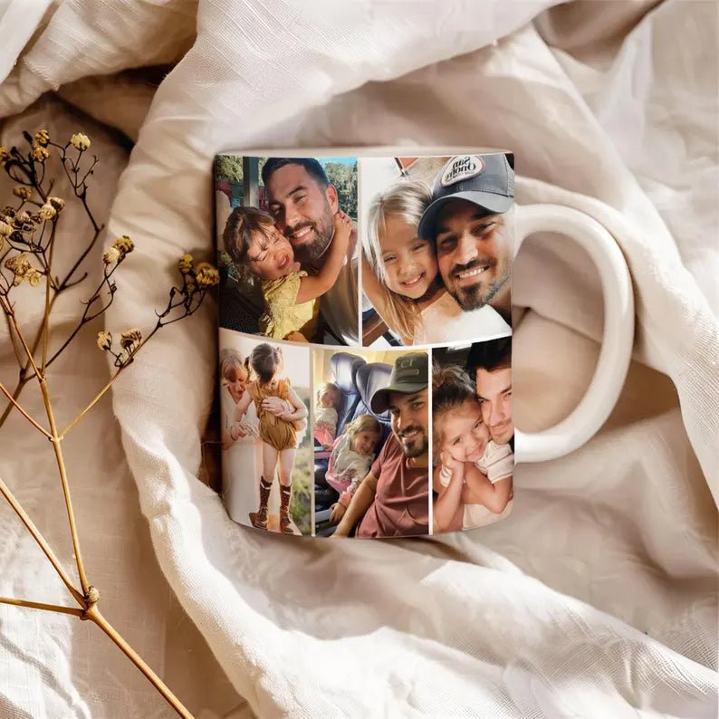 Personalized 1st Father's Day Gift For Dad, Custom Photo Collage Coffee Mug, Custom Family Photo Ceramic Mug, Gift For Husband, New Dad Gift 24109312 - DiyGiftly