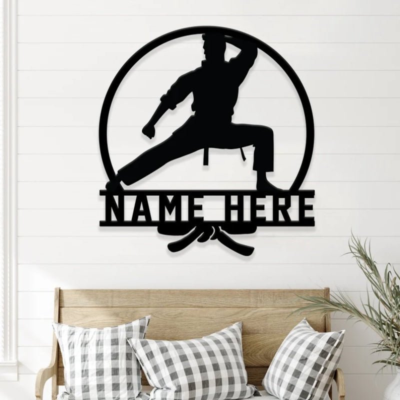 Personalized 25 Karate Stances Design Metal Sign – Custom Martial Arts Wall Art with LED Light, Educational and Decorative Metal Sign for Dojo, Home Gym, or Kids’ Martial Arts Room, Unique Gift for Karate Students and Enthusiasts 44519680 - DiyGiftly