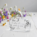 Personalized 25th Anniversary Gift, Silver Wedding Anniversary Gift, 25th Anniversary Plaque, Gift for Husband, Gift for Wife, Couple Gifts 065792 - DiyGiftly