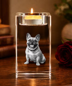 Crystal Personalized Photo Their Light Still Shines Comfort Sympathy Gift for Loss of Dog