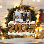 custom photo acrylic photo ornament christmas gift