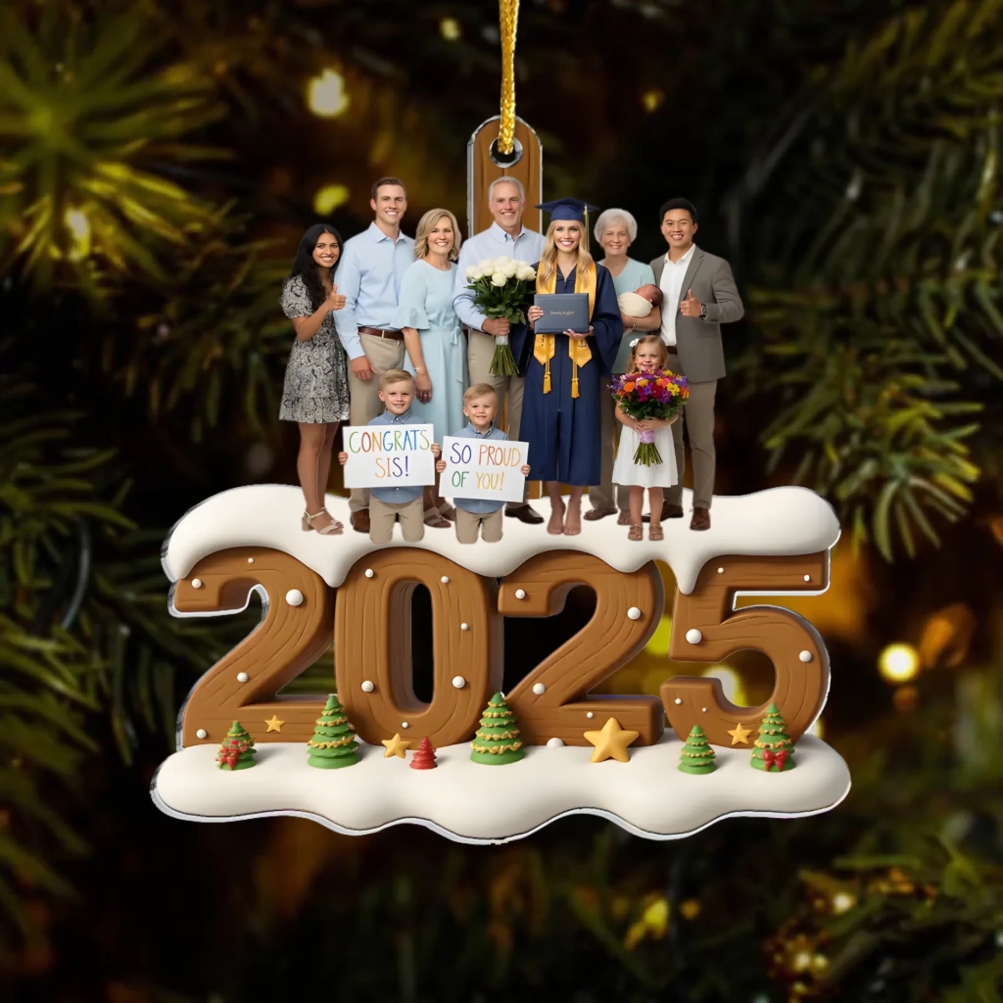 acrylic photo ornament custom photo