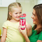 Personalized Adorable Forest Animal 16 oz Kid Water Bottle with Name and Silicone Straw Birthday Back to School Gift for Boys Girls 36335872 - DiyGiftly