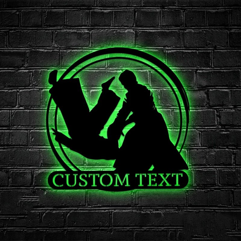 Personalized Aikido Metal Sign – Custom Martial Arts Wall Art with LED Light, Decorative Metal Sign for Dojo, Home Gym, or Martial Arts Studio, Unique Gift for Aikido Practitioners 55758592 - DiyGiftly