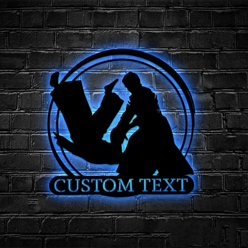 Personalized Aikido Metal Sign – Custom Martial Arts Wall Art with LED Light, Decorative Metal Sign for Dojo, Home Gym, or Martial Arts Studio, Unique Gift for Aikido Practitioners 55758592 - DiyGiftly