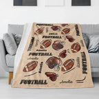 Personalized American football blanket 742478 - DiyGiftly
