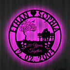 Personalized Anniversary Metal Decorations – Custom Couple Name Plaque, Wedding Gift, or Romantic Home Decor 90537728 - DiyGiftly