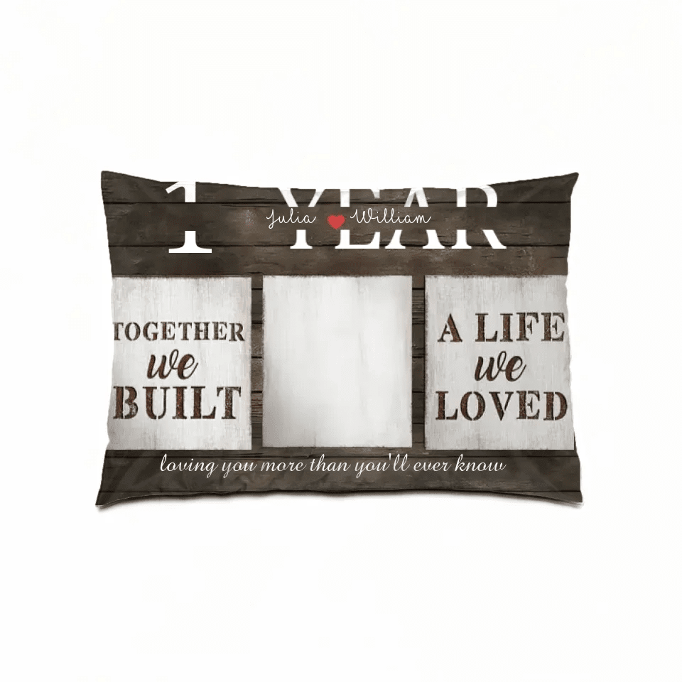 Personalized Anniversary Pillow with Couple Photo - Timeless Gift for Him & Her 707359 - B - DiyGiftly