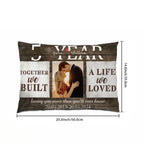 Personalized Anniversary Pillow with Couple Photo - Timeless Gift for Him & Her 707359 - B - DiyGiftly