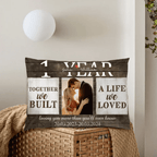 Personalized Anniversary Pillow with Couple Photo - Timeless Gift for Him & Her 707359 - B - DiyGiftly