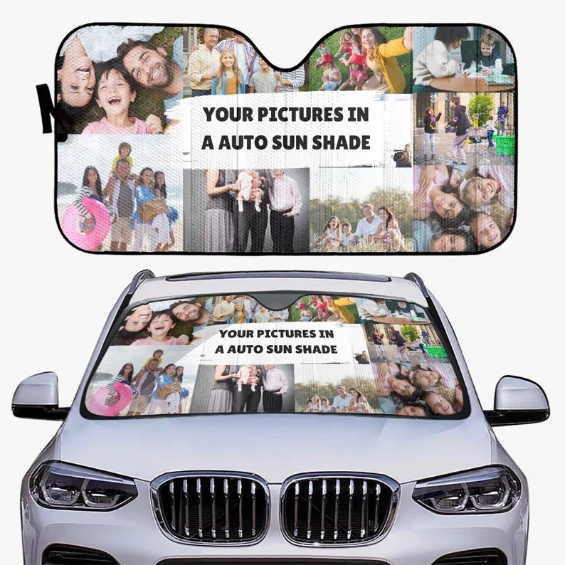 Personalized Auto Sun Shade, Custom car sun shade, windshield sun shade, window shade, Custom Photo, Custom Picture, car decor, protector 66130688 - DiyGiftly