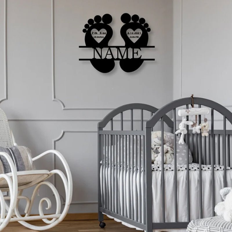 Personalized Baby Birth Metal Placards – Custom Newborn Name Sign, Birth Stats Keepsake, Nursery Wall Decor, Baby Shower Gift, New Parent Present, Custom Engraved Metal Baby Announcement Sign 25353472 - DiyGiftly