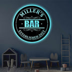 Personalized Bar Metal Art Sign – Custom Name Wall Decor, Home Bar, Man Cave, Kitchen & Game Room Wall Art, Bar Owner Gift, Housewarming & Party Present, Rustic Pub Metal Decoration 88777472 - DiyGiftly