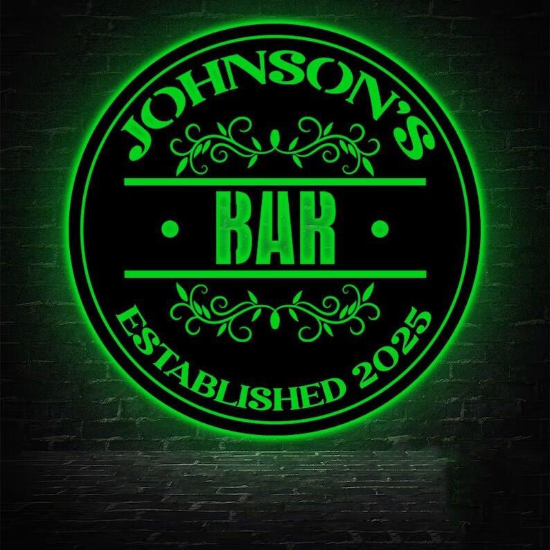 Personalized Bar Metal Signs – Custom Name Wall Art, Home Bar, Man Cave, Kitchen & Game Room Decor, Bar Owner Gift, Party & Housewarming Present, Rustic Pub Metal Decoration 07194112 - DiyGiftly