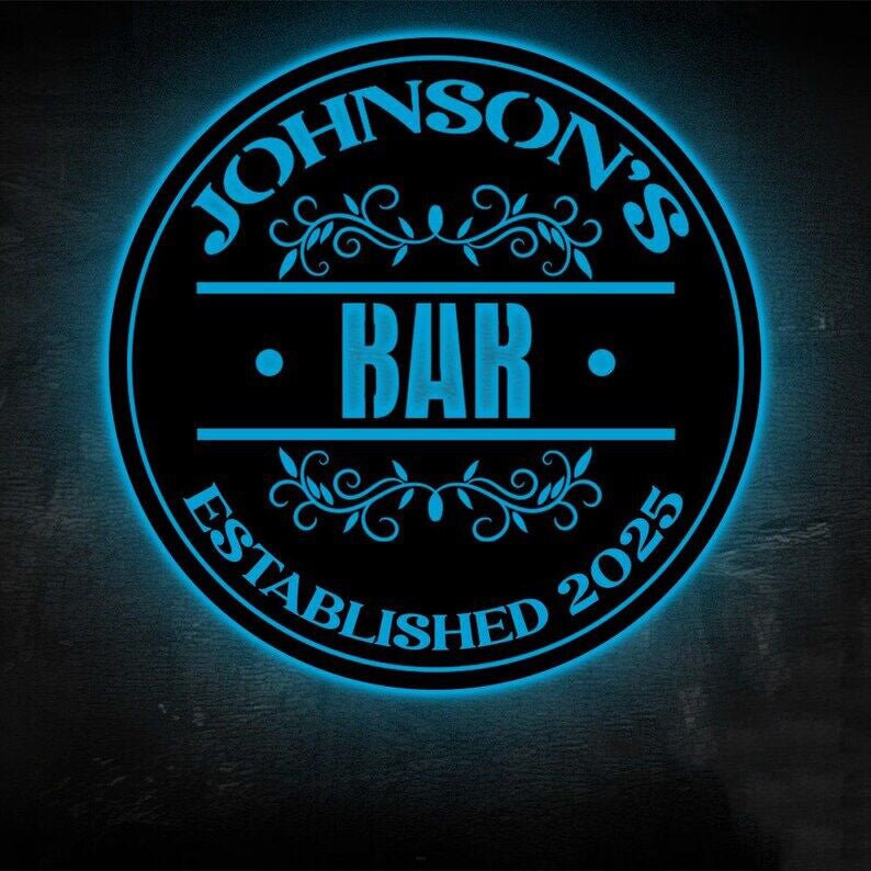 Personalized Bar Metal Signs – Custom Name Wall Art, Home Bar, Man Cave, Kitchen & Game Room Decor, Bar Owner Gift, Party & Housewarming Present, Rustic Pub Metal Decoration 07194112 - DiyGiftly