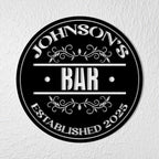 Personalized Bar Metal Signs – Custom Name Wall Art, Home Bar, Man Cave, Kitchen & Game Room Decor, Bar Owner Gift, Party & Housewarming Present, Rustic Pub Metal Decoration 07194112 - DiyGiftly