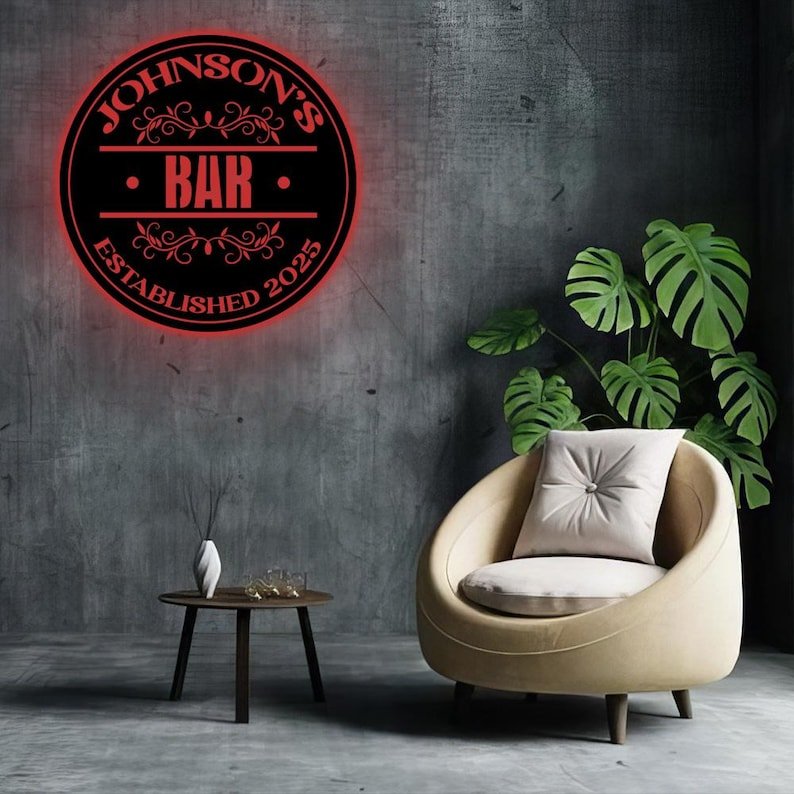 Personalized Bar Metal Signs – Custom Name Wall Art, Home Bar, Man Cave, Kitchen & Game Room Decor, Bar Owner Gift, Party & Housewarming Present, Rustic Pub Metal Decoration 07194112 - DiyGiftly