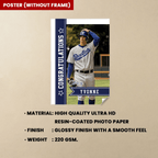 Personalized Baseball Athlete Graduation Custom Poster & Canvas - Gift for Kids 749790 - 749809 - DiyGiftly