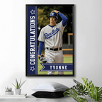 Personalized Baseball Athlete Graduation Custom Poster & Canvas - Gift for Kids 749790 - 749809 - DiyGiftly