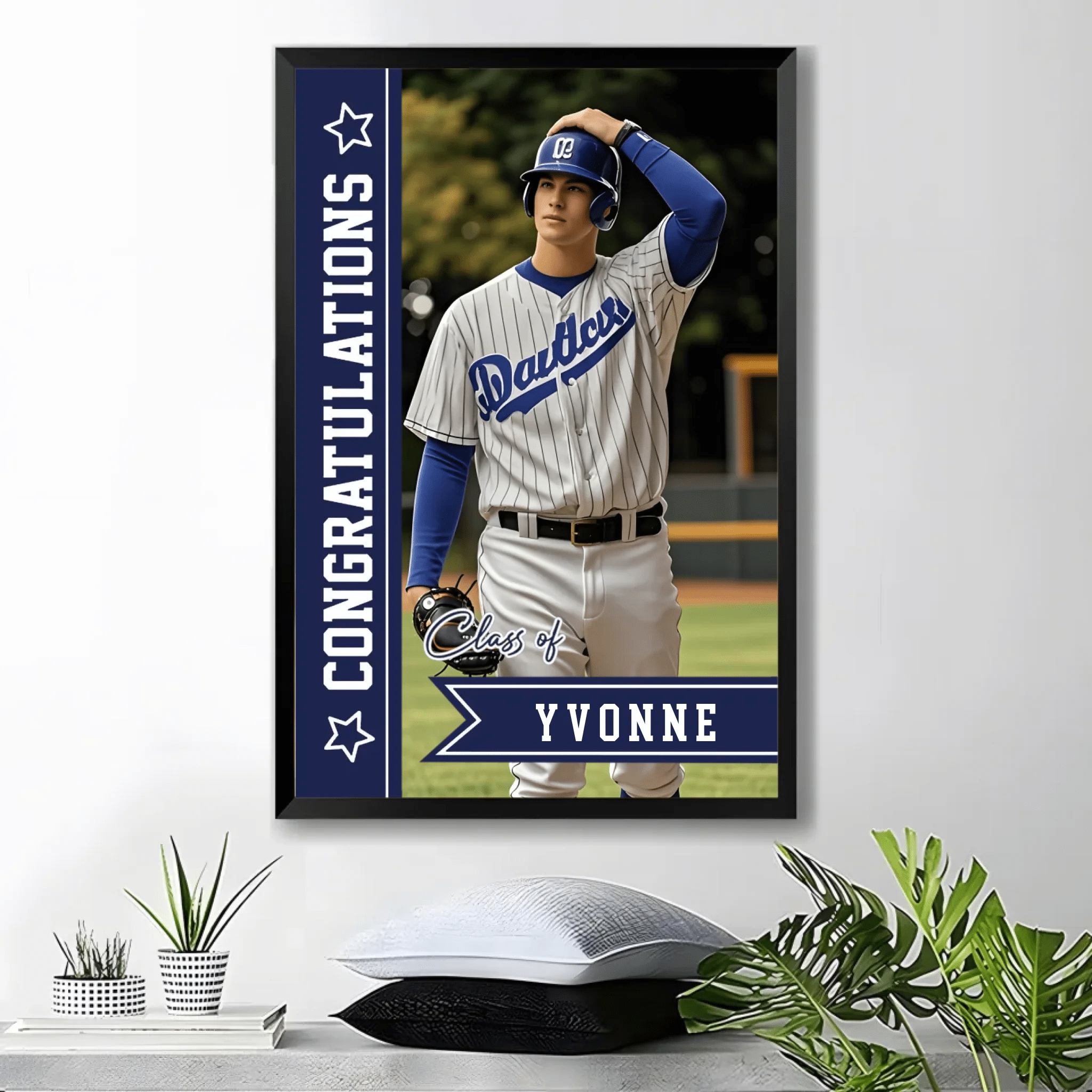 Personalized Baseball Athlete Graduation Custom Poster & Canvas - Gift for Kids 749790 - 749809 - DiyGiftly